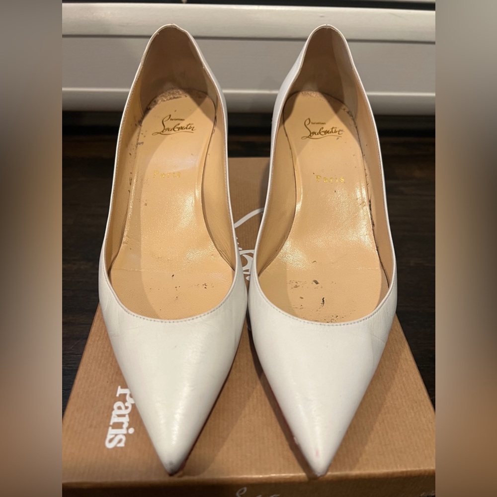 White Louboutins